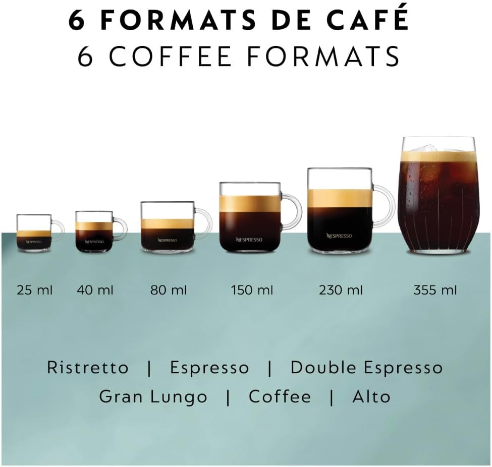 Nespresso - Black Vertuo Pop+ Espresso Machine with Aeroccino by De'Longhi - ENV92BAECA