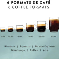 Nespresso - Black Vertuo Pop+ Espresso Machine with Aeroccino by De'Longhi - ENV92BAECA