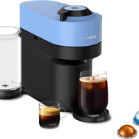 Nespresso - Pacific Blue Vertuo Pop+ Coffee and Espresso Machine by De'Longhi - ENV92ACA