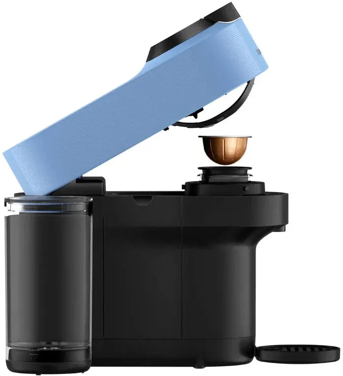 Nespresso - Pacific Blue Vertuo Pop+ Coffee and Espresso Machine with Aeroccino by De'Longhi - ENV92AAECA