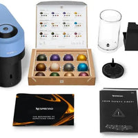 Nespresso - Pacific Blue Vertuo Pop+ Coffee and Espresso Machine with Aeroccino by De'Longhi - ENV92AAECA
