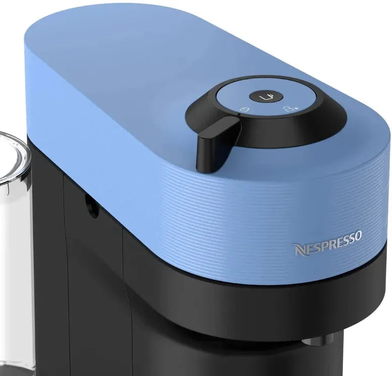 Nespresso - Pacific Blue Vertuo Pop+ Coffee and Espresso Machine with Aeroccino by De'Longhi - ENV92AAECA
