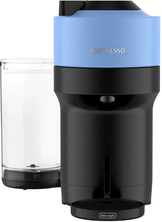 Nespresso - Pacific Blue Vertuo Pop+ Coffee and Espresso Machine with Aeroccino by De'Longhi - ENV92AAECA