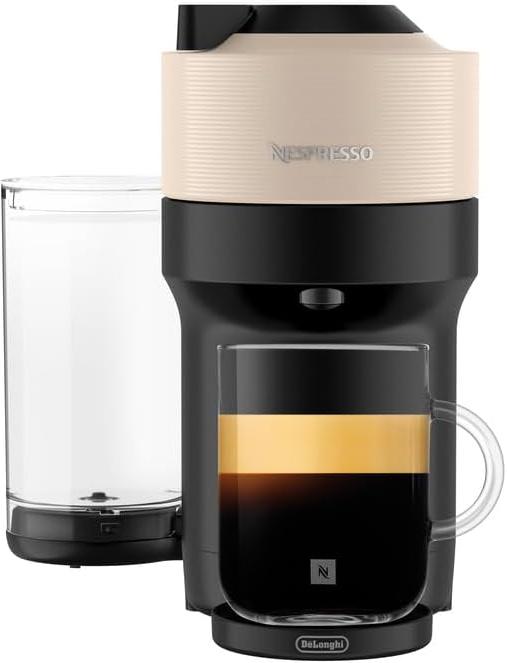 Nespresso - Sand Beige Vertuo Pop+ Coffee and Espresso Machine by De'Longhi - ENV92BECA