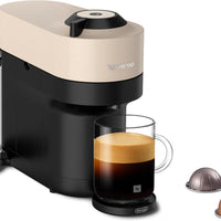Nespresso - Sand Beige Vertuo Pop+ Coffee and Espresso Machine by De'Longhi - ENV92BECA