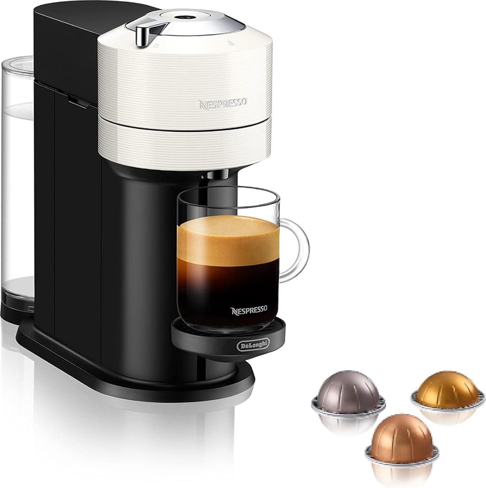 Nespresso - White Vertuo Next Coffee Maker and Espresso Machine by De'Longhi - ENV120WCA