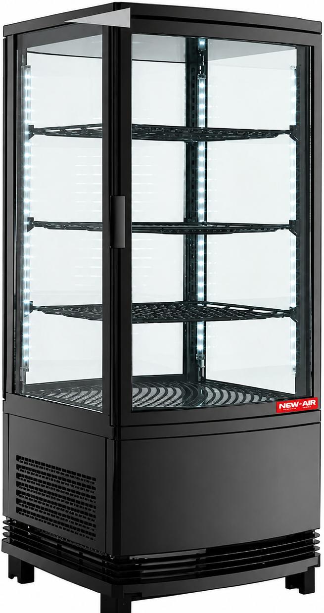 New Air - 19" Vertical Self-Serve Refrigerated Countertop Display Case - NCD-19-SV