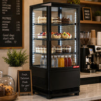 New Air - 19" Vertical Self-Serve Refrigerated Countertop Display Case - NCD-19-SV