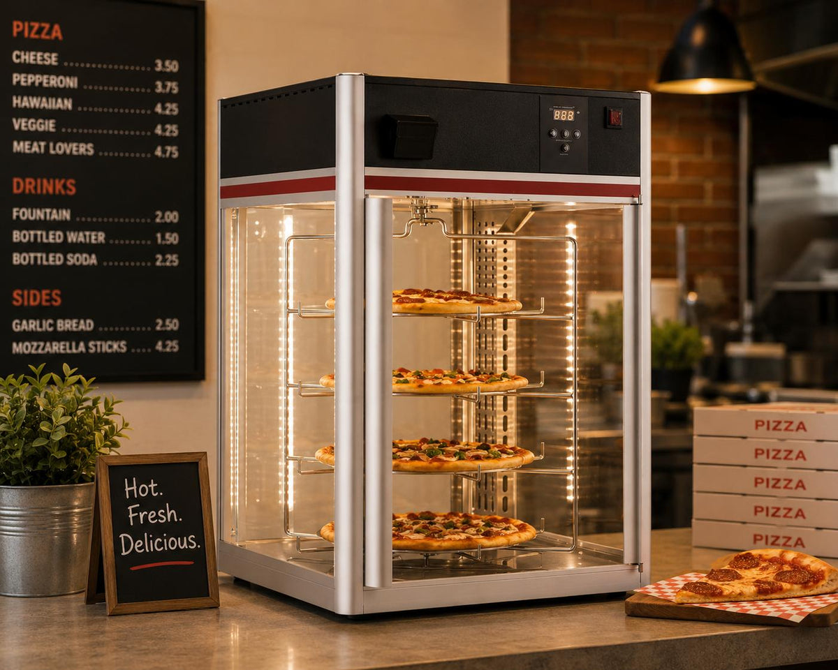 New Air - 23" Heated Pizza Countertop Display Case - NCD-23-PHT