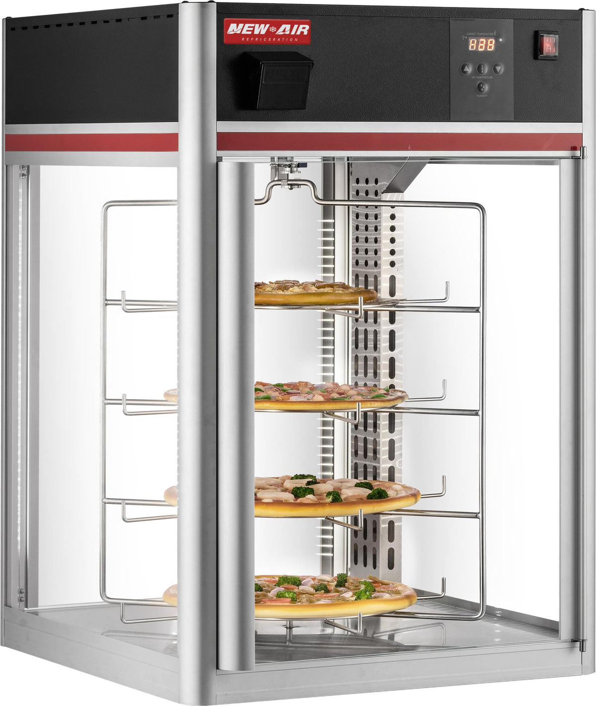 New Air - 23" Heated Pizza Countertop Display Case - NCD-23-PHT