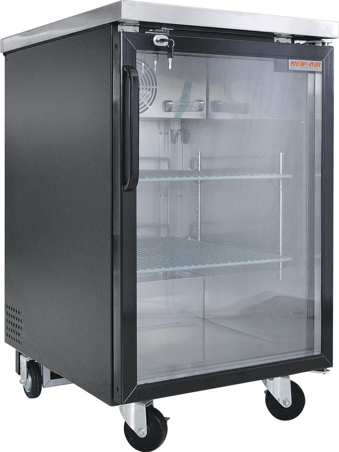 New Air - 23" Single Glass Door Back Bar Cooler - NBB-23-SG
