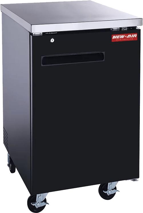 New Air - 23" Single Solid Door Back Bar Cooler - NBB-23-SB