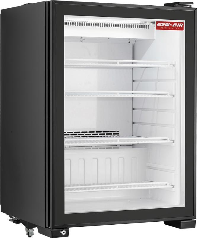 New Air - 24" Black Countertop Convertible Display Cooler or Freezer, 35" High - NCRF-24-35H