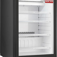 New Air - 24" Black Countertop Convertible Display Cooler or Freezer, 35" High - NCRF-24-35H