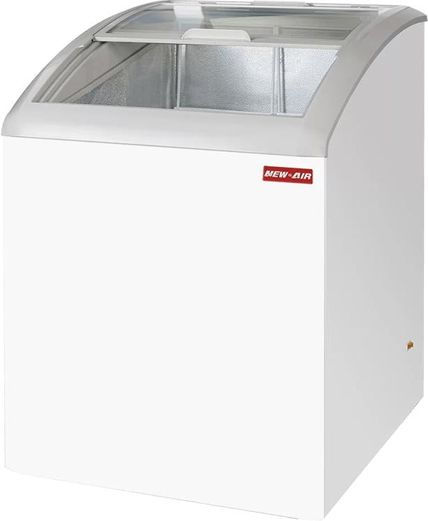 New Air - 24" Curved Glass Ice Cream Freezer with 2 Baskets - NIF-24-CG