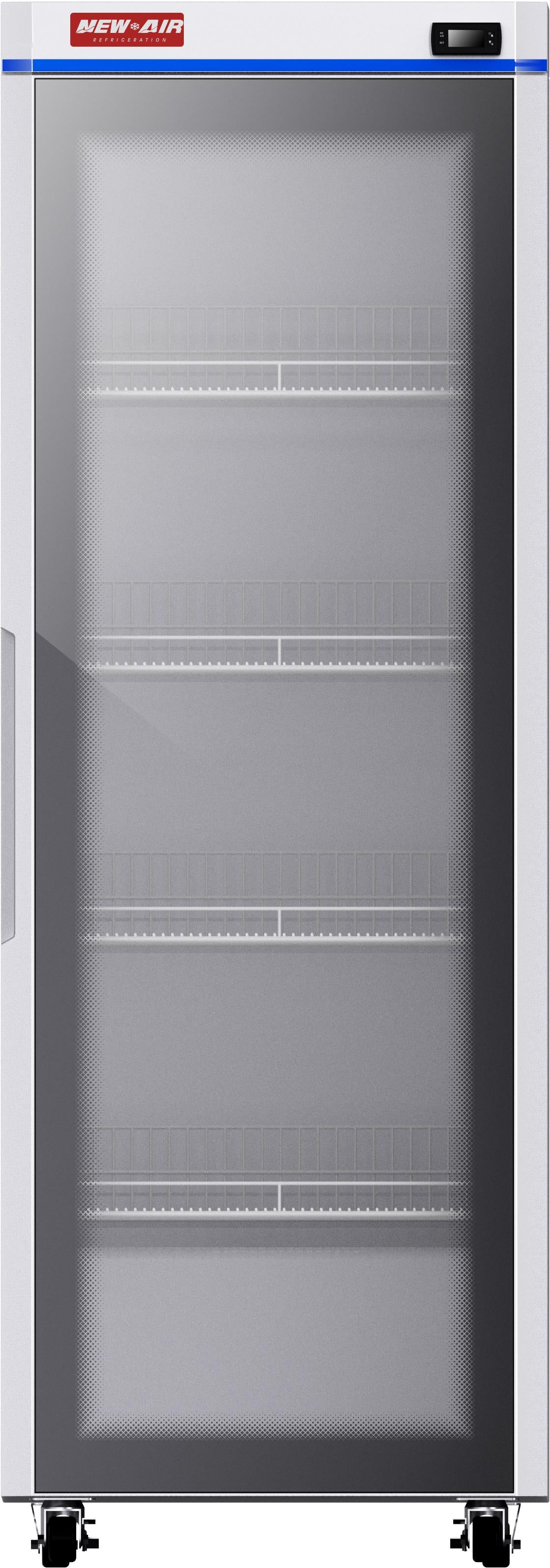 New Air - 24" Glass Door Pharmaceutical Refrigerator - NGPR-24-65H