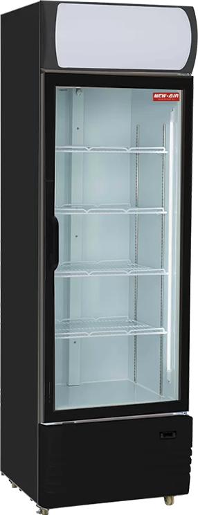 New Air - 24" Single Glass Door Refrigerated Merchandiser with Illuminated Canopy - NGR-036-H