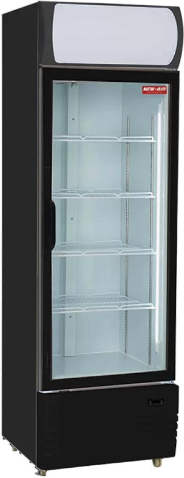 New Air - 24" Single Glass Door Refrigerated Merchandiser with Illuminated Canopy - NGR-036-H