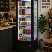 New Air - 26" Upright Glass Refrigerated Display Case - NUDC-26-S