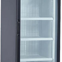 New Air - 27" Single Glass Door Freezer Merchandiser with Illuminated Canopy - NGF-054-H