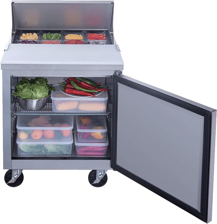 New Air - 29" One Door Refrigerated Salad and Sandwich Prep Table - NPT-029-SA
