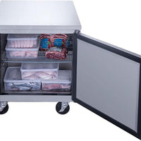New Air - 29" Stainless Steel One Door Undercounter Freezer - NUF-029-SS