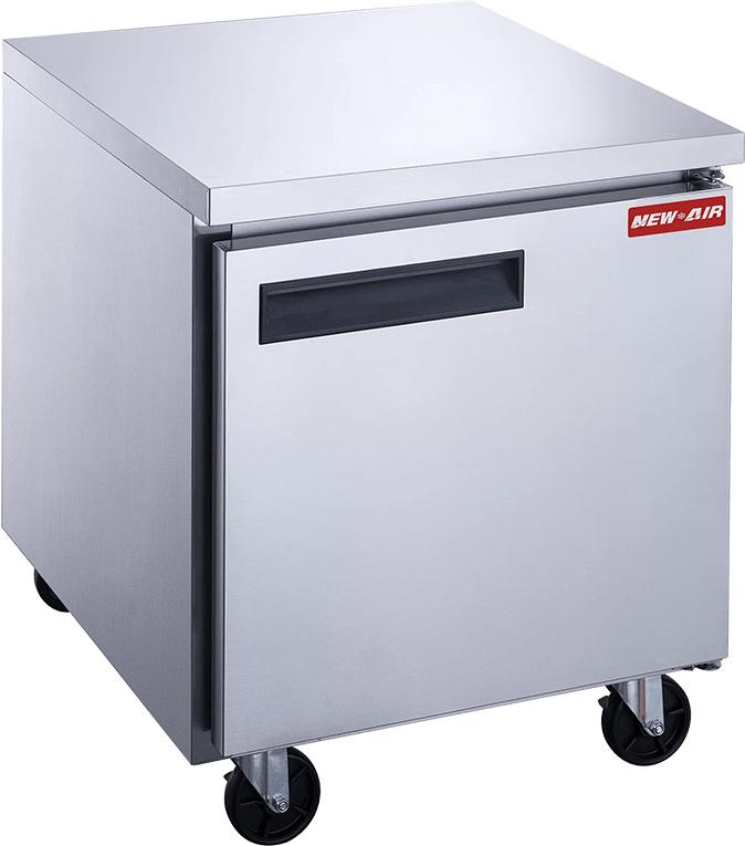 New Air - 29" Stainless Steel One Door Undercounter Freezer - NUF-029-SS