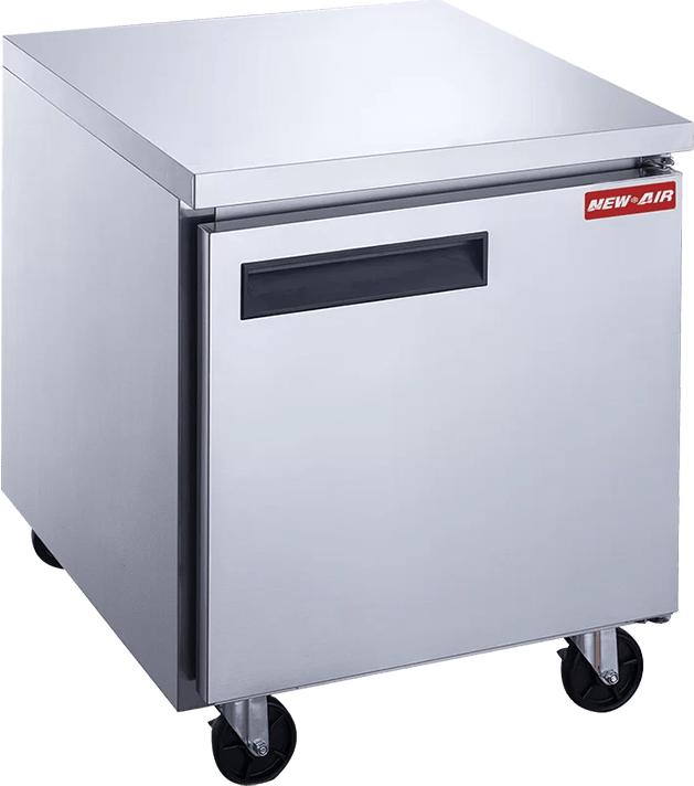 New Air - 29" Stainless Steel Single Door Undercounter Refrigerator - NUR-029-SS