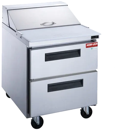 New Air - 29" Two Drawer Refrigerated Salad and Sandwich Prep Table - NPT-29SA-2D