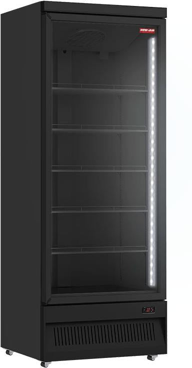 New Air - 30" Black Single Glass Door Freezer Merchandiser - NGF-30-HB