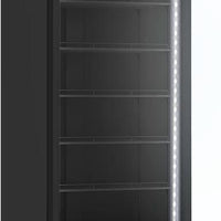 New Air - 30" Black Single Glass Door Freezer Merchandiser - NGF-30-HB