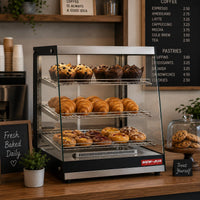 New Air - 30" Heated Countertop Display Case - NCHD-30-35SQ