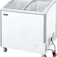 New Air - 35" Curved Glass Ice Cream Freezer with 3 Baskets - NIF-35-CG