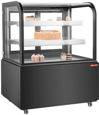 New Air - 36" Curved Glass Refrigerated Display Case - NDC-36-CG