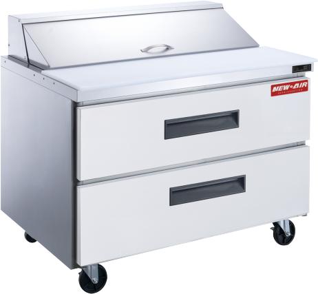 New Air - 36" Four Drawer Refrigerated Salad and Sandwich Prep Table - NPT-36SA-2D