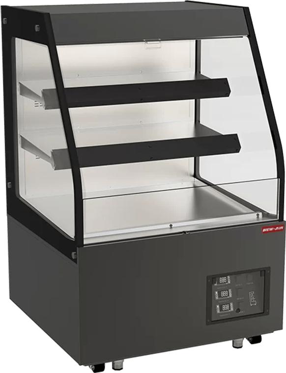 New Air - 36" Low Heated Vertical Open Merchandiser, 53" High - NOM-36-HTS