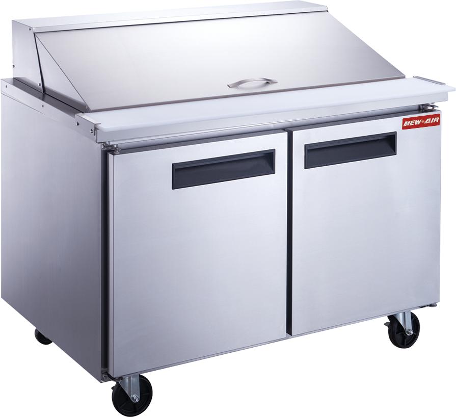 New Air - 36" Mega Top Refrigerated Salad and Sandwich Prep Table - NPT-036-MSA