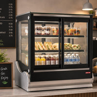 New Air - 36" Square Glass Refrigerated Countertop Display Case - NCDC-36-SV