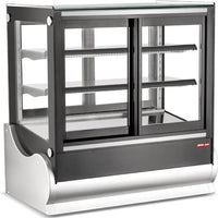 New Air - 36" Square Glass Refrigerated Countertop Display Case - NCDC-36-SV