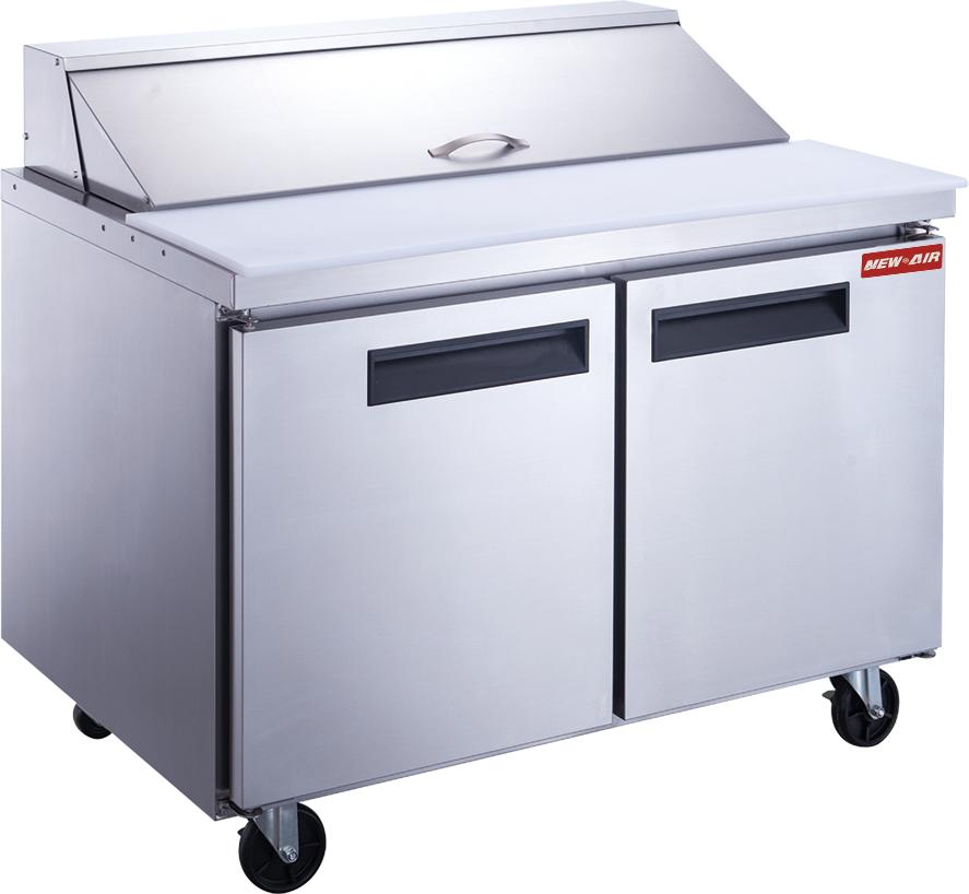 New Air - 36" Two Door Refrigerated Salad and Sandwich Prep Table - NPT-036-SA