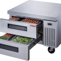 New Air - 36" Two Drawer Refrigerated Chef Base - NCB-036-SS