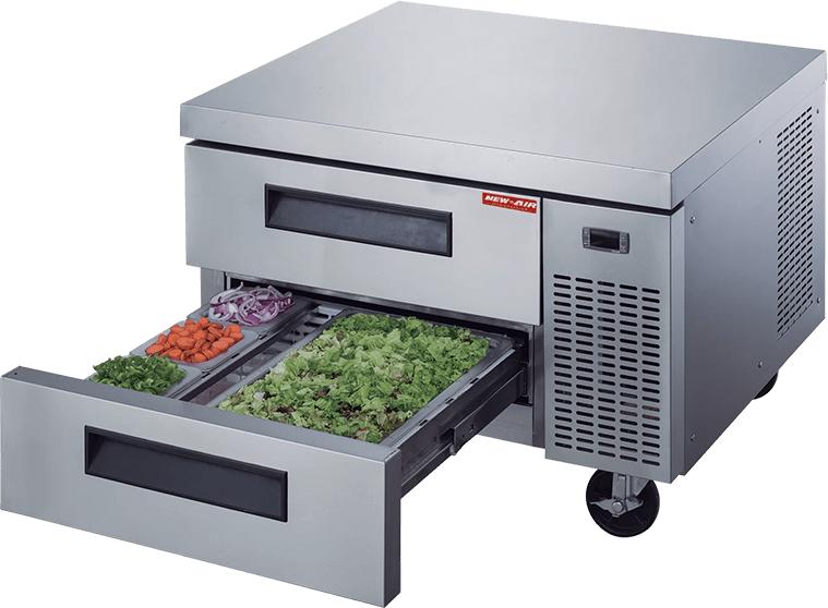 New Air - 36" Two Drawer Refrigerated Chef Base - NCB-036-SS