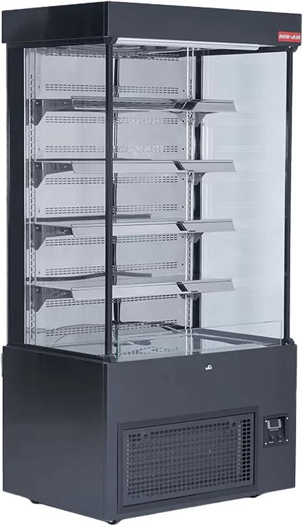 New Air - 40" Refrigerated Vertical Open Merchandiser, Shallow Depth - NOM-40-S