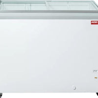 New Air - 41" Flat Glass Ice Cream Freezer with 3 Baskets - NIF-41-FG