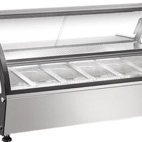 New Air - 46" Gelato Countertop Display Case, 6 Pans - NCGD-46-S