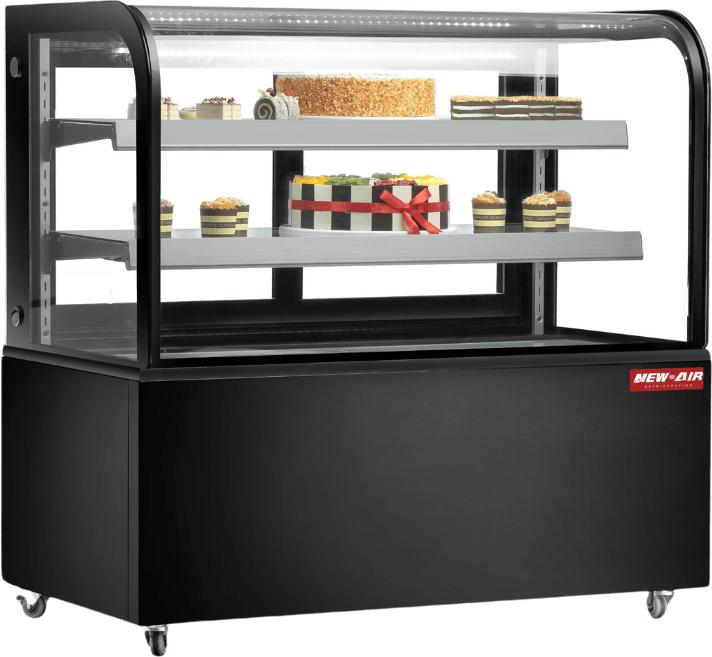 New Air - 48" Curved Glass Refrigerated Display Case - NDC-48-CG