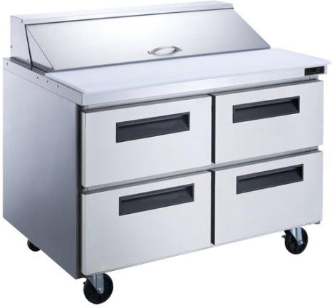 New Air - 48" Four Drawer Refrigerated Salad and Sandwich Prep Table - NPT-48SA-4D