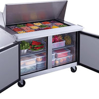 New Air - 48" Mega Top Refrigerated Salad and Sandwich Prep Table - NPT-048-MSA