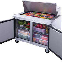 New Air - 48" Mega Top Refrigerated Salad and Sandwich Prep Table - NPT-048-MSA