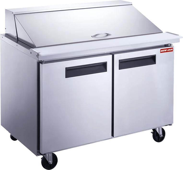 New Air - 48" Mega Top Refrigerated Salad and Sandwich Prep Table - NPT-048-MSA